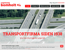 Tablet Screenshot of bomholt.dk
